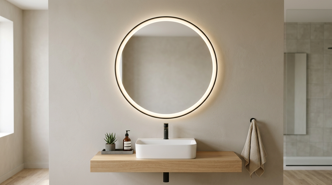 Choose a size that fits the vanity width